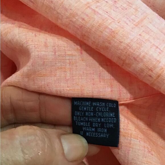 Men’s Shirt, Charleston Threads Mens Shirts, Size Large, Peach Color - Picture 5 of 6